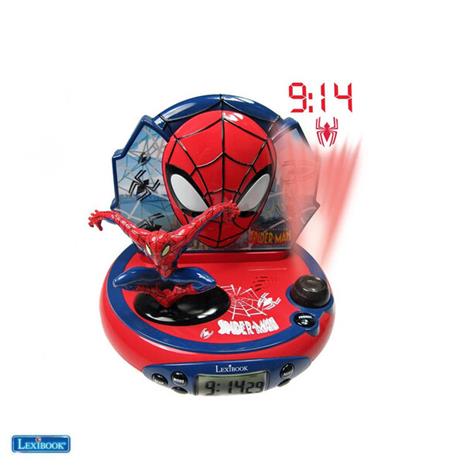 LEXIBOOK - SPIDERMAN - Barnklockradio med bildprojektioner