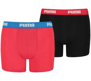 Puma Alusvaatteet Basic Boxer Black Red, Lastenvaatteet