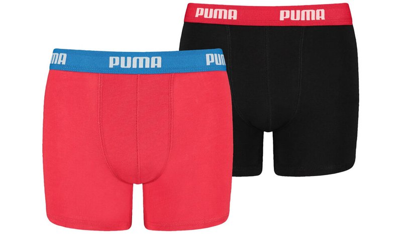 Puma Alusvaatteet Basic Boxer Black Red, Lastenvaatteet