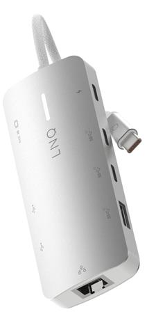 LINQ 8-in-1 8K PRO 140W USB-C Multiport Hub Space Grey – kuva 4/7