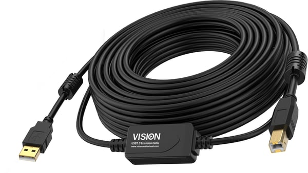 Vision - USB cable - USB to USB Type B - 10 m