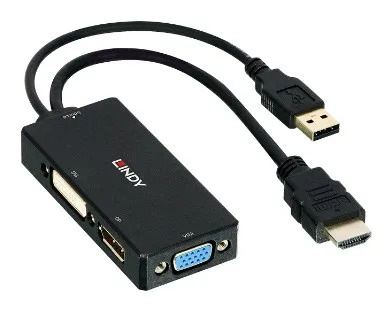 Lindy - video converter - black – kuva 4/6
