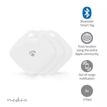 Nedis BTTAG10WT3 Bluetooth Smart Tag, bluetooth-paikannin