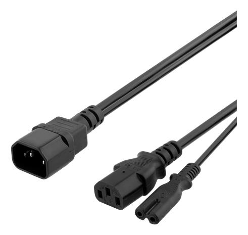 Pro Power Cable C14 - C13/C7 - 0.2m