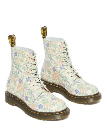 Dr. Martens 1460 Pascal Cloud Cream+Multi Genix Nappa - Green - 36