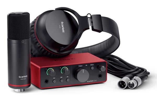 Focusrite Scarlett Solo Studio 4th Gen USB Audio Interface Bundle