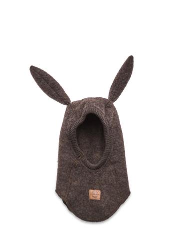 mikk-line Wool Fullface W Bunny Ears Accessories Headwear Balaclava Pink Mikk-line