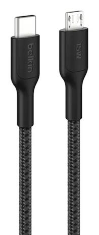 Belkin BoostCharge Pro - USB-C cable - 24 pin USB-C to Micro-USB Type B - 1 m