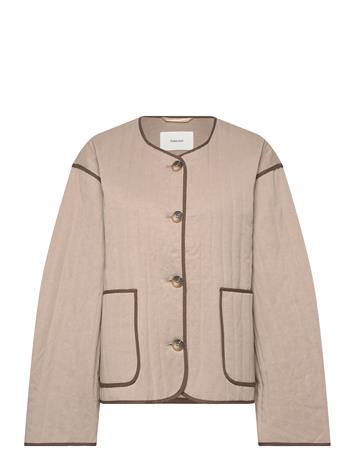 Selected Slfmalina Quilted Jacket #S - Brown - 44