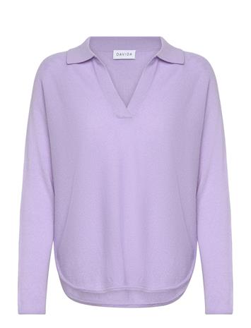 Davida Cashmere Curved Open Collar - Yellow - S