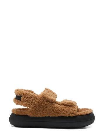 Moon Boot Mb Shearling Sandal - White - 41