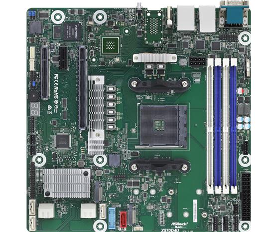 ASRock Hyllystö Emolevy - AMD X570 - AMD AM4 socket - DDR4 RAM - Micro-ATX