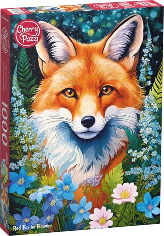 CHERRYPAZZI RED FOX IN FLOWERS 1000P