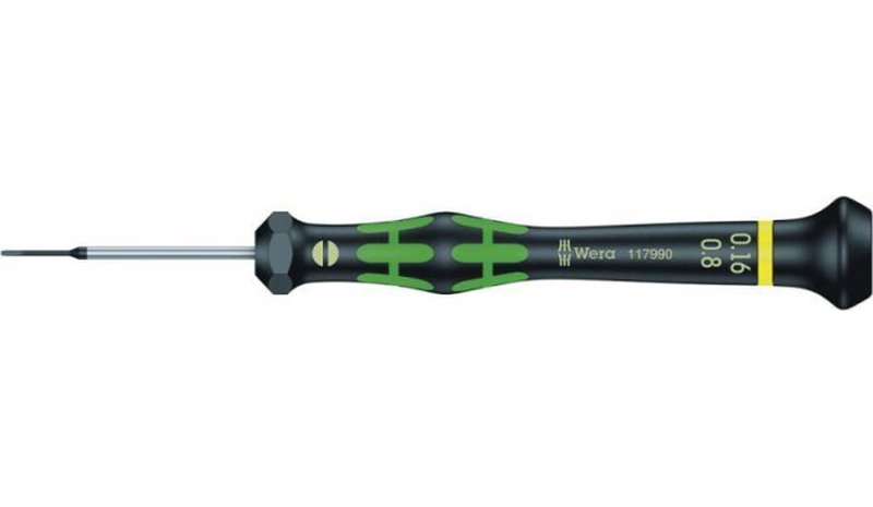 Wera litteä tarkkuusruuvimeisseli 1,2x0,25x40mm Kraftform Micro