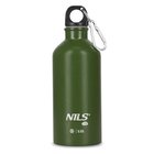Nils Camp Nc3801 Thermos Bottle 550 ml Vihreä karabiinihaarukalla, M