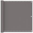 vidaXL Parvekkeen Verho Vaaleanharmaa 120 x 400 cm HDPE ja alumiini