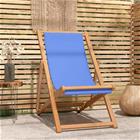 vidaXL Kansituoli Tiikki 56x105x96 cm Sininen, Puutarhakalusteet