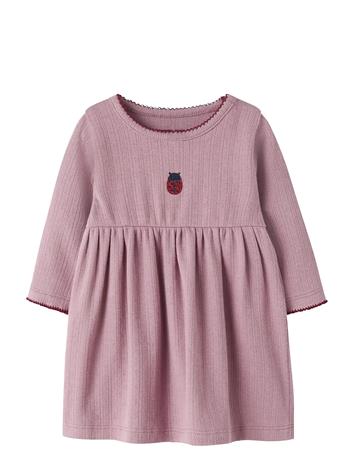 name it Nbfkirsa Ls Dress - Pink - 86