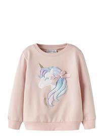 name it Nmfkisa Ls Sweat Unb Box - Pink - 116