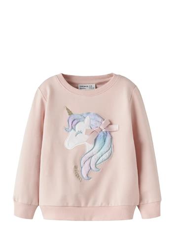 name it Nmfkisa Ls Sweat Unb Box - Pink - 116