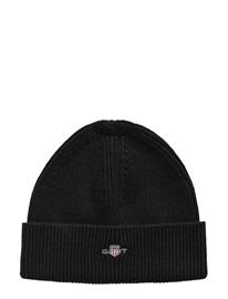 Gant Shield Cotton Beanie - Black - L/XL