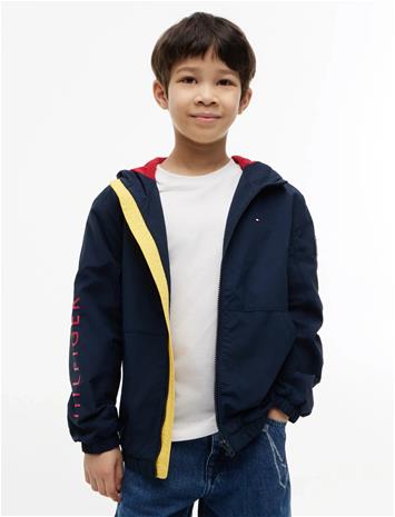 Tommy Hilfiger Windbreaker Graphic Jacket - Navy - 176