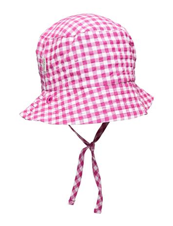 Ma-ia Family Jun Plaid Hat - Pink - 42-44