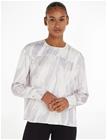 Calvin Klein Shine Viscose Ls Top - Purple - 40