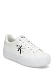 Calvin Klein Vulc Flatform Laceup Low Lth - White - 41 x 41