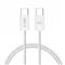 Tech-Protect UltraBoost Classic USB-C / USB-C PD 60W 3A 1m Cable - White – kuva 1