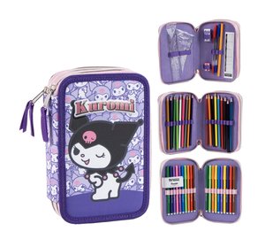 Cerda - Pencil Case with Accessories - Hello Kitty Kuromi (I-2700002311)