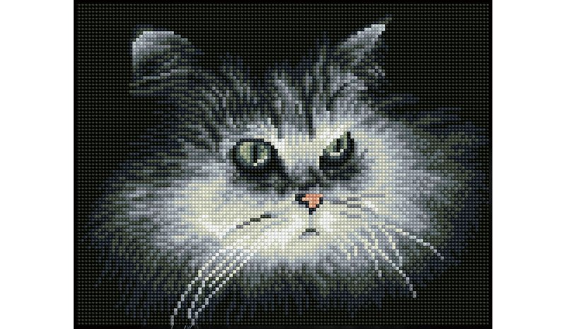 Diamond Dotz Shadow Cat 25x32cm timanttityö