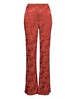 Mango Jacquard Fluid Trousers - Brown - XXS