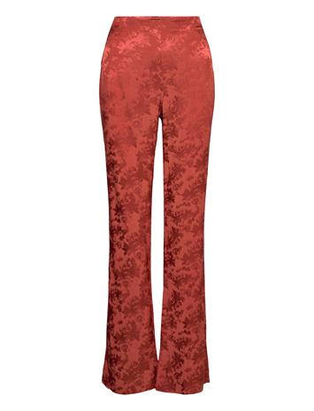 Mango Jacquard Fluid Trousers - Brown - XXS