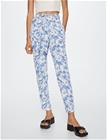 Mango Bow Printed Trouser - Multi/patterned - 32