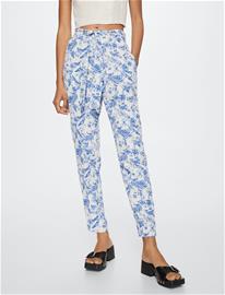 Mango Bow Printed Trouser - Multi/patterned - 32
