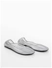 Mango Semi-Transparent Mesh Ballet Flats - Silver - 38