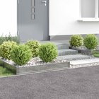 vidaXL Nurmireunus 4 pcs 100 x 60 x 20 cm Teräs Hopea