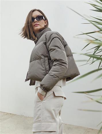 Rosemunde Detachable Down Puffer Jacket - Beige - 44