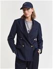 Gant Pinstripe Reg Club Blazer - Navy - 40