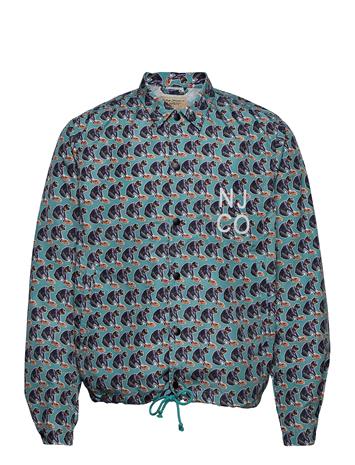 Nudie Jeans Josef Coach Jkt Logo Boy - Blue - L