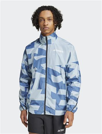 adidas Terrex Mt Print Wind J - Blue - XXL