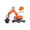 Orange Kaivinkone sis. kypärä Kubota – kuva 1