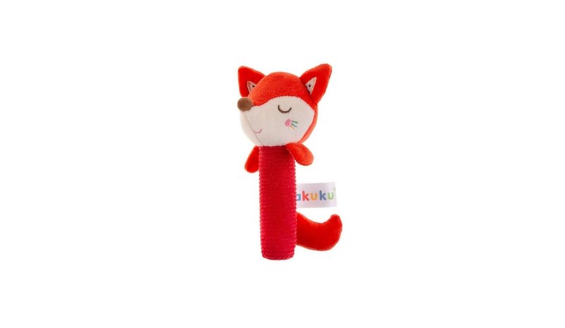 Akuku Soft plush rattle/squeaker Fox – kuva 1/1