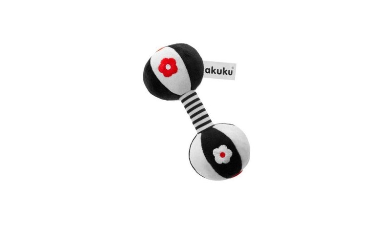 Akuku Plush rattle DUMBBELL – kuva 1/1