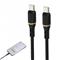 Dudao L25C USB-C 1m 60W Soft Braided Cable - Black – kuva 2
