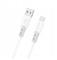 Dudao L25ST 5 A USB-A - USB-C Cable with Soft Silicone Braid 1 m - White – kuva 2