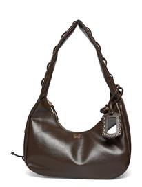 Ganni Hobo Medium Laces Oleatex - Brown - ONE SIZE