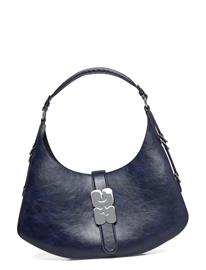 Ganni Kat Small Crinkle - Navy - ONE SIZE