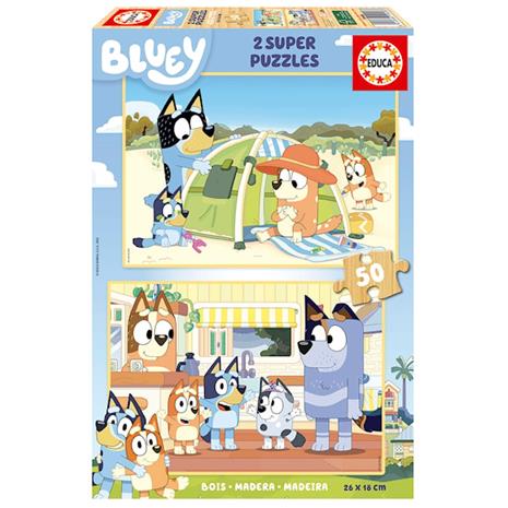 Educa Bluey 2 X 50 Wood